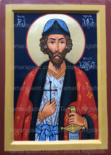 Saint Martyr Iotam Zedgenidze, Georgian, Orthodox icon by Iconographer Tamara Rigishvili