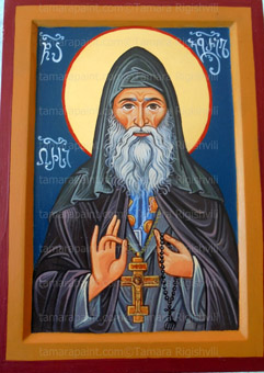 St Gabriel Urgebadze, original icon painting by artist Tamara fOR sALE
