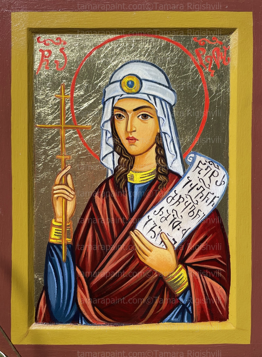 SAINT Tabitha,  original icon painting by artist Tamara 